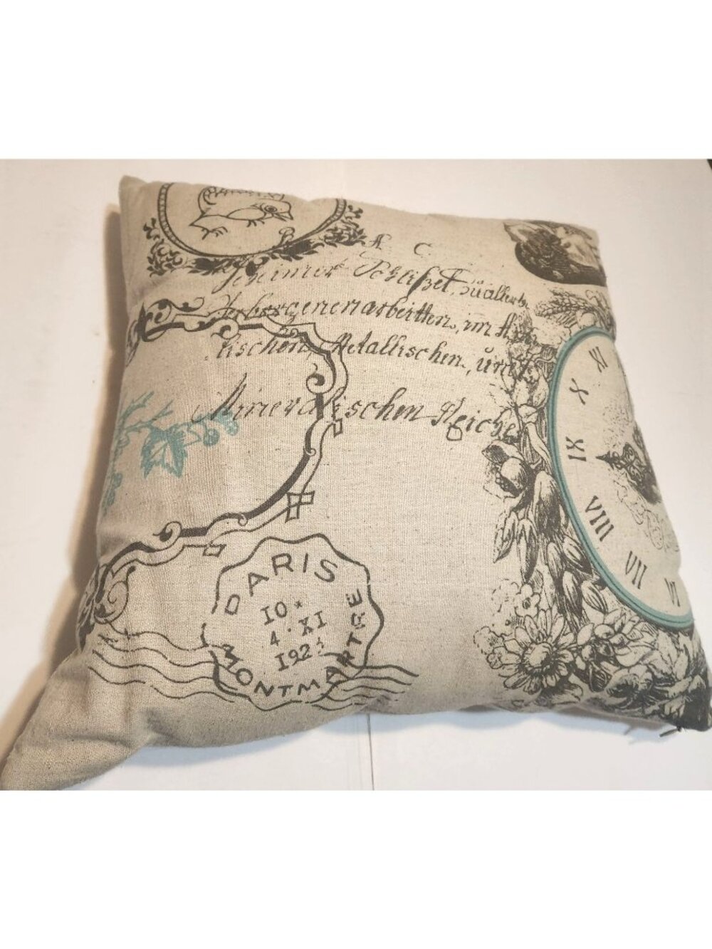 French Chic Pillow Cover – Paris Script Decor